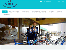 Tablet Screenshot of kirksbikeshop.com